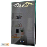 Specchio LED Verticale | Pulsanti touch | Funzione anti-appannamento | Temperatura di colore regolabile - Reyze Serie Good Vibes Modello 6